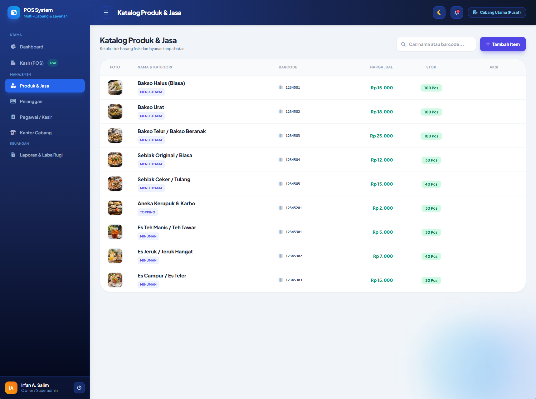 Mockup Stok